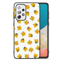 Back Case voor Samsung Galaxy A73 Katten Emojis - thumbnail