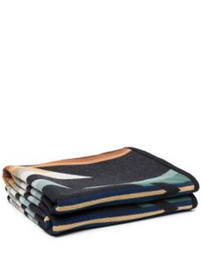 Pendleton couverture en laine à motif géométrique - Noir