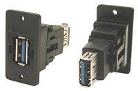 Adapter, Bus, inbouw USB-bus type A - USB-bus type A CP30605NX Cliff 1 stuk(s)