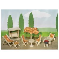 Goki Garden furniture Tuinset voor poppenhuizen - thumbnail