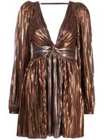 Sabina Musayev Geplooide mini-jurk - Goud
