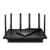 TP-Link laatste Wi-Fi 6 AX5400 Gigabit WLAN Router (4804 Mbit/s 5 GHz, 574 Mbit/s 2,4 GHz, 4 × Gigabit LAN-poorten, 1× USB 3.0 Port, HomeShield, OneMesh, Avira, Tether App, zwart) Archer AX72