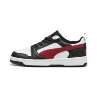 PUMA Unisex Rebound V6 Low Sneaker, wit-intens rood zwart, 11 UK, Puma Wit Intens Rood PUMA Zwart, 46 EU