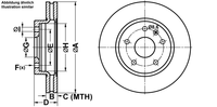 Remmenset, remschijf ATE, Remschijftype: Geventileerd: , Inbouwplaats: Vooras, u.a. für Saab, Vauxhall, Opel, Chevrolet - thumbnail