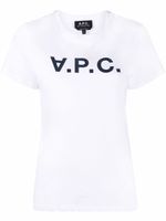 A.P.C. t-shirt à logo imprimé - Blanc - thumbnail