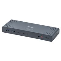 i-tec CADUA4KDOCKPDL notebook dock & poortreplicator Bedraad USB 3.2 Gen 1 (3.1 Gen 1) Type-C Zwart, Turkoois - thumbnail