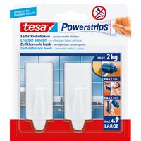 tesa POWERSTRIPS® Zelfklevende haak Large Trend Wit Inhoud: 2 stuk(s) - thumbnail