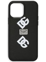 Dolce & Gabbana coque d'iPhone 13 Pro Max à logo imprimé - Noir