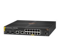 Aruba 6100 12G Class4 PoE 2G/2SFP+ 139W Managed L3 Gigabit Ethernet (10/100/1000) Power over Ethernet (PoE) 1U Zwart - thumbnail