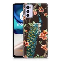 Motorola Moto G42 TPU Hoesje Pauw met Bloemen