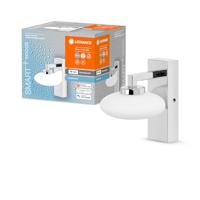 Ledvance 4058075573925 Armatuur: voor plafond, BADKAMER DECORATIE LICHT EN WAND MET WIFI TECHNOLOGIE / 7 W, 220.240 V, stralingshoek: 110, Tunable wit, 3000-6500 K, staal/glas, IP44, 1 Stuk,Wit
