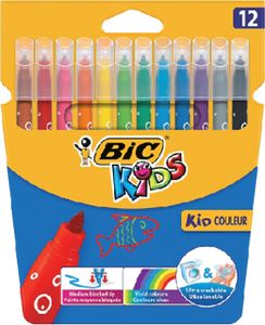 Kleurstift Bic Kids Ecolutions Visacolor XL ass medium etui ÃƒÆ' 12st