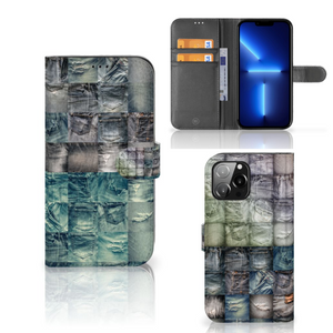 Wallet Case met Pasjes iPhone 13 Pro Max Spijkerbroeken