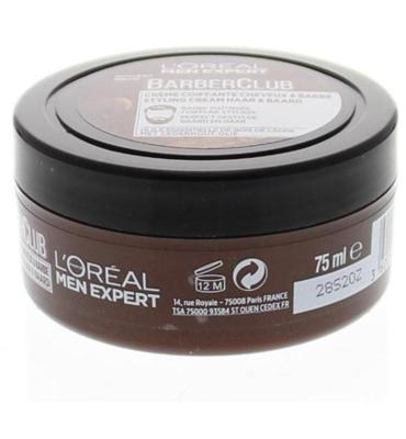 L'Oréal Paris Men Expert BarberClub Beard & Hair Styling Cream gezichtsgel - 75 ml