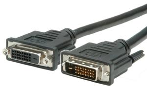 VALUE DVI verlengkabel, DVI M-F, (24+1) dual link, 2 m