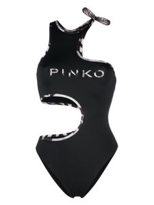 PINKO maillot de bain à logo imprimé - Noir