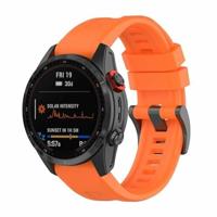 By Qubix - Siliconen sportbandje - Oranje - Compatible met Garmin Tactix 8-51mm - Compatible Garmin bandje