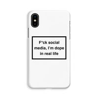 I'm dope: iPhone X Volledig Geprint Hoesje - thumbnail