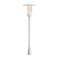 Konstsmide Nova 405-250 padverlichting/B: 34cm D: 34cm H: 118cm / 1x50W / IP44 / gelakt aluminium/mat-wit