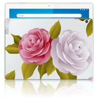 Lenovo Tab M10 Siliconen Hoesje Roses - thumbnail