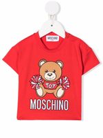 Moschino Kids t-shirt à imprimé ourson - Rouge