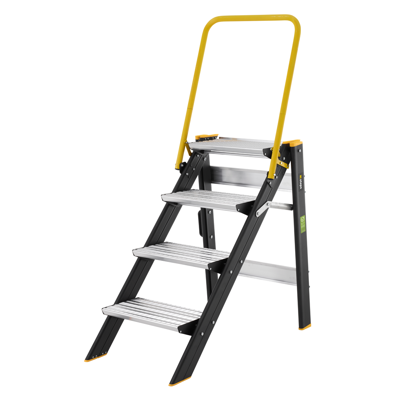 W.steps Inklapbare trap 5000R met beugel - 4 treden - WI808044 W.steps Inklapbare trap 5000R met beugel - 4 treden - WI808044