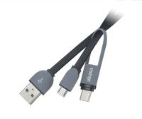 Akasa AK-CBUB35-10BK USB-kabel 1 m USB 2.0 USB A USB C/Micro-USB B Zwart - thumbnail