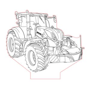 3D LED LAMP - Tractor New Holland