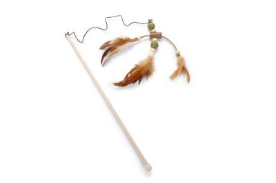 Beeztees Catnip+Matatabi Hengel+Veren - Kattenspeelgoed - 40 cm