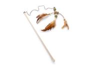 Beeztees Catnip+Matatabi Hengel+Veren - Kattenspeelgoed - 40 cm