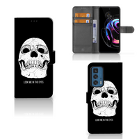 Telefoonhoesje met Naam Motorola Edge 20 Pro Skull Eyes