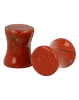 Plug Oorpiercing Jaspis Rood - 8 mm (Set van 2)