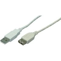 LogiLink 3m USB 2.0 USB-kabel USB A Grijs - thumbnail