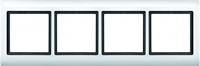 Merten 400419 AQUADESIGN-frame, 4-voudig, poolwit