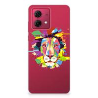 Motorola Moto G84 Telefoonhoesje met Naam Lion Color