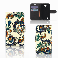 Wallet Case LG K4 Barok Flower