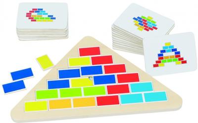 Goki legpuzzel Driehoek 25 cm junior hout 16-delig Goki legpuzzel Driehoek 25 cm junior hout 16-delig