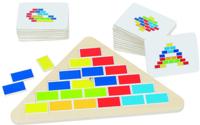 Goki legpuzzel Driehoek 25 cm junior hout 16-delig