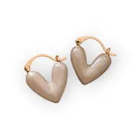 Hart Ontwerp Hoepel Oorbellen Polychroom - Sieraden - Spiritueelboek.nl