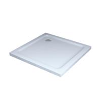 Douchebak Smooth Laag Vierkant 80x80x5cm SMC Wit