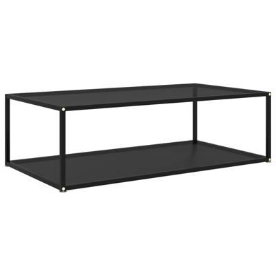 vidaXL Salontafel 120x60x35 cm gehard glas zwart vidaXL Salontafel 120x60x35 cm gehard glas zwart