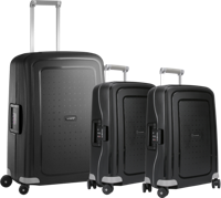 Samsonite S'cure Spinner 55+55+69cm Black Kofferset