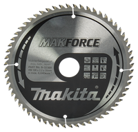 Makita Accessoires Cirkelzaagblad Hout | Makforce 190x30x2,2 60T 15g - B-32390 - B-32390