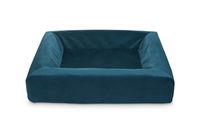 Bia bed royal fluweel hoes voor hondenmand petrol bia-50 60x50x12 cm