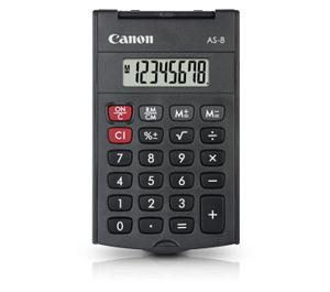 Canon AS-8 calculator Pocket Rekenmachine met display Grijs