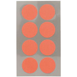 Hobby stickers - 32x stuks - D25 mm - neon oranje ronde stickers - Kantoor stickers - Scrapbook