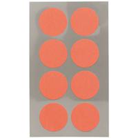 Hobby stickers - 32x stuks - D25 mm - neon oranje ronde stickers - Kantoor stickers - Scrapbook - thumbnail