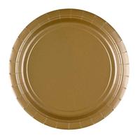 Amscan 55015-19 - Gouden Papier Dinner Party Borden - 8 Pack