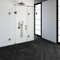 Sanituba Complete Profielloze Douchecabine XL 120x80cm koper