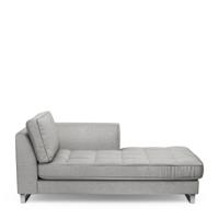 Rivièra Maison Chaise Longue 'West Houston' Rechts, Velvet, kleur Platinum